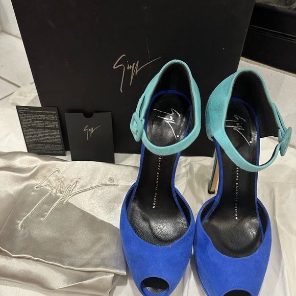 Giuseppe zanotti sharon blue platform sz 6 - Picture 4 of 16